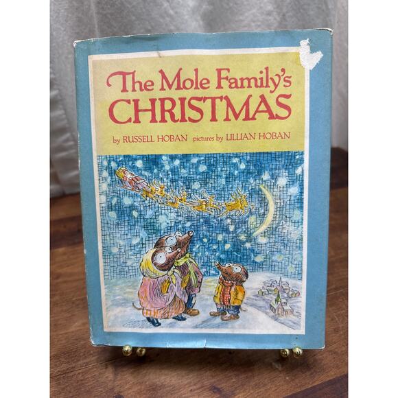 Vintage The Mole Family's Christmas By Russell Hoban '69 Hardcover & Dust Jacket - Picture 1 of 11